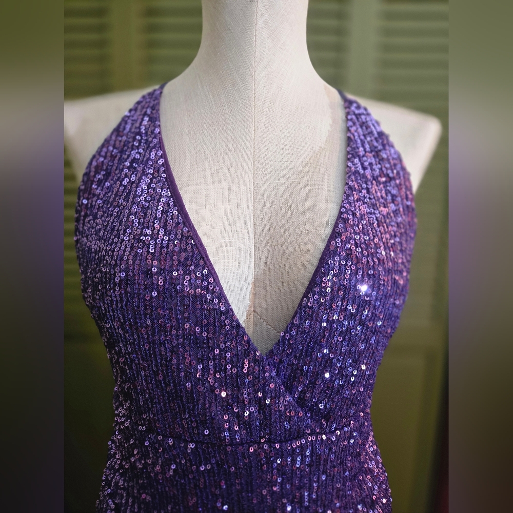 Fashion Nova Purple Sequin Dress - Picture 5 of 6